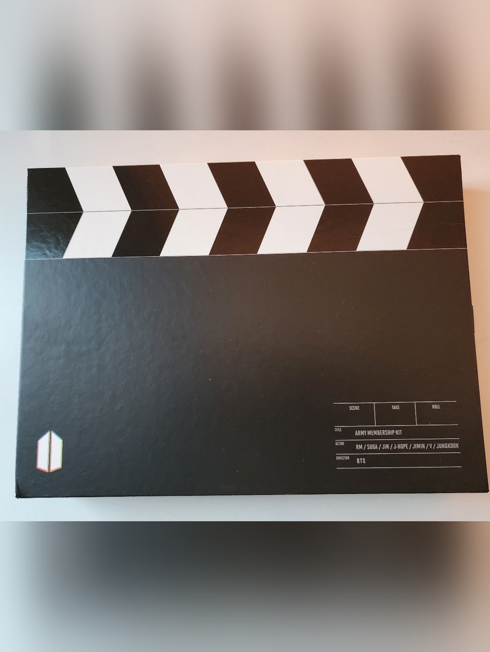 BTS Army Membership Kit Clapperboard Style Box - Black & White